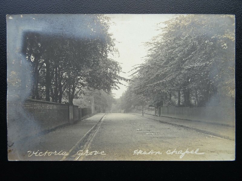 Stockport HEATON CHAPEL Victoria Road c1909 RP Postcard