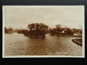 Staffordshire Stoke HANLEY The Park & Lake c1940s RP Postcard by S. Robinson