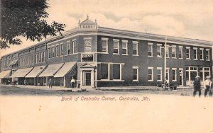 Centralia Missouri Bank Of Centralia Corner, Sepia Tone Photo Print PC U7655