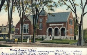 Carnegie Library - Waterville, Maine ME Postcard
