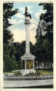 Sea Gull Monument, Temple Grounds - Salt Lake City, Utah UT  