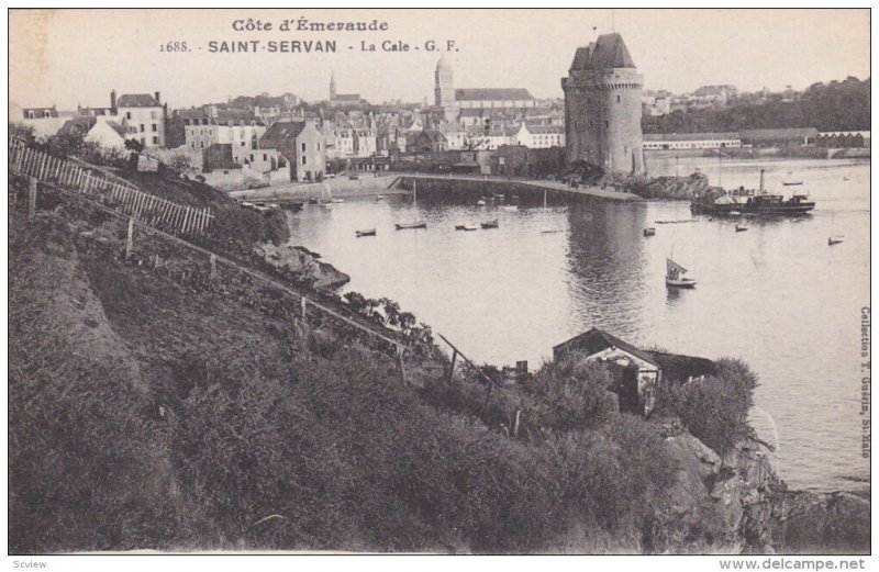 SAINT SERVAN, Ille Et Vilaine, France, 1900-1910's; Cote D'Emeraude, La Cale