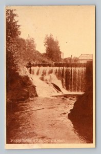 Middle Tumwater Falls Olympia Washington WA UNP DB Sepia Postcard Q10