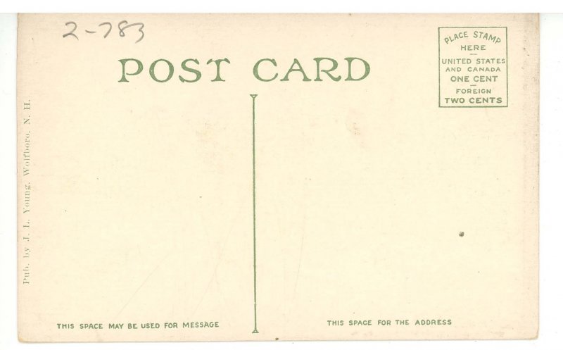 NH - Wolfeboro. Lake Wentworth, Shore Scene