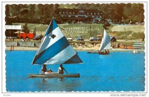 Overlooking  lake, Auberge Yvan Contu (Inn), Ste. Marguerite Station, Quebec,...