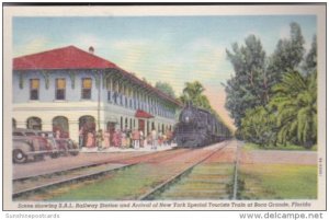 Florida Boca Grande S A L Railway Station & Arrival Of New York Special T...