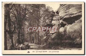 Old Postcard The High Barr A walk Automotive