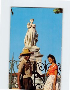 Postcard Empress Josephine's statue, Fort-de-France