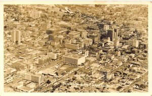 WW2 Era, Real Photo, RPPC, San Diego CA,  View from 3000 Feet,Old Postcard