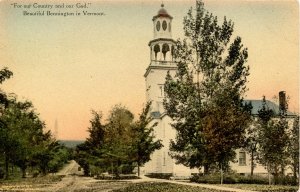 VT - Bennington. Old First Church and Monument Avenue