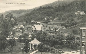 West Hill VA Hot Springs Panoramic View Postcard 