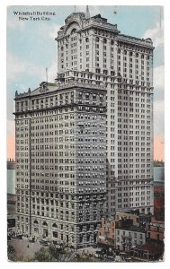 Whitehall Building, New York City, Finkelstein Postcard, mailed 1920