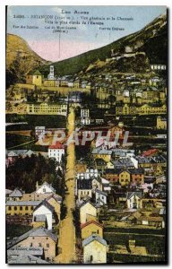 Old Postcard Briancon General view Chaussee and highest town in Europe