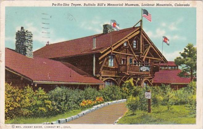 Colorado Lookout Mountain Pa-Ha-Ska Tepee Buffalo Bill's Memorial Museum...