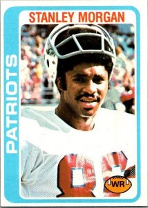 1978 Topps Football Card Stanley Morgan New England Patriots sk7368