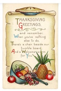 Greeting - Thanksgiving. 