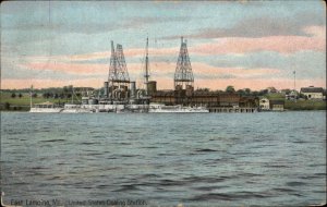 East Lamoine ME US Coaling Station c1910 Postcard