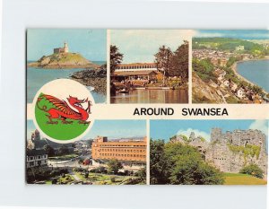 Postcard Around Swansea, Wales