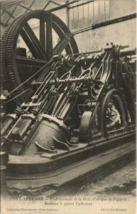 CPA PONT-AUDEMER - Établissement de la Risle machine a 4 cylindres (148294)