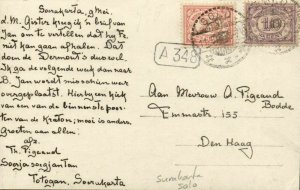 indonesia, JAVA SURAKARTA SOLO, Kraton Gates (1926) RPPC Stamps