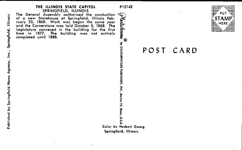 Illinois, Springfield - State Capitol - [IL-179]