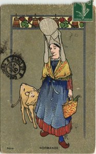 CPA CARENTAN - costumes et coiffes normandes (149660)