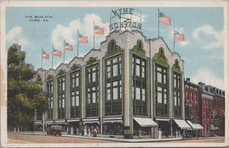 Postcard The Bon-Ton York PA 1917