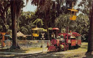 Miniature Railroad Train Great Masterpiece Lake Wales Florida postcard