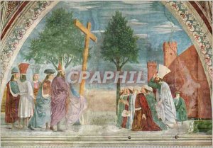 Postcard Modern Arezzo Eraclio reports the cross Gerusalemme