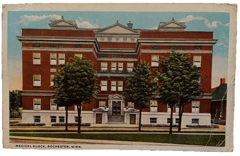 Vintage Postcard 1920 The Medical Block, Rochester, Minnesota (MN)