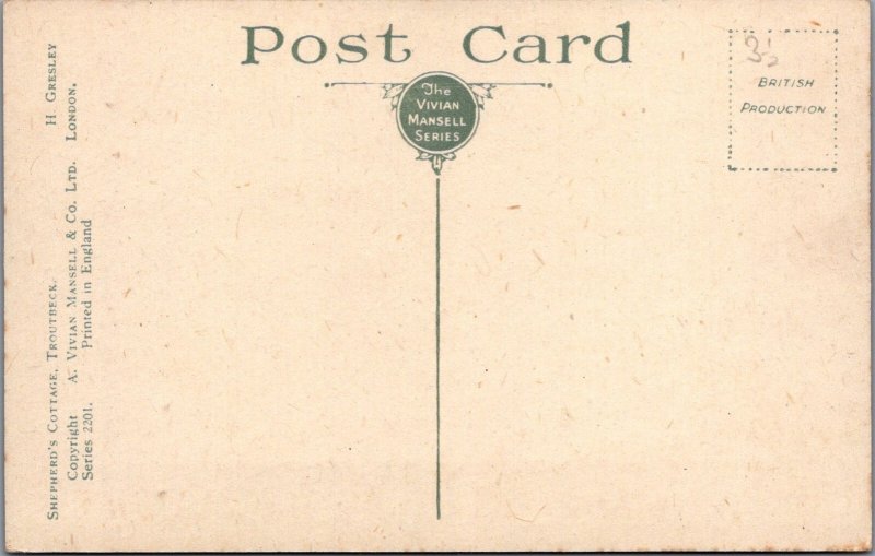 Cumbria Postcard - Shepherd's Cottage, Troutbeck, Artist H.Gresley SW10655