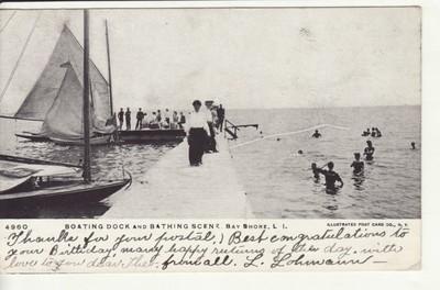 NY, NYC, Long Island, BAY SHORE -- Boating Dock & Bathing...