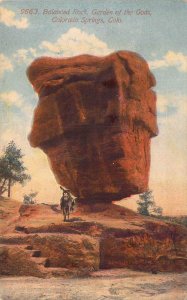 c.'07, Balanced Rock, Garden of the Gods, Colorado Springs, CO, Old Postcard