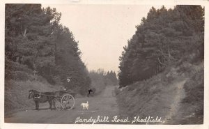 Shedfield England Sandyhill Road Real Photo Vintage Postcard AA70144