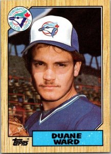 1987 Topps Baseball Card Duane Ward Toronto Blue Jays sk3426