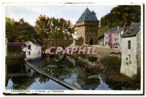 Luxembourg Old Postcard L & # 39Alzette in Pfaffenthal