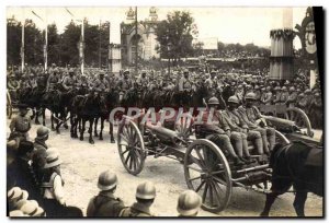 Old Postcard The Paris celebrations of Victory July 14, 1919 The parade Gunne...