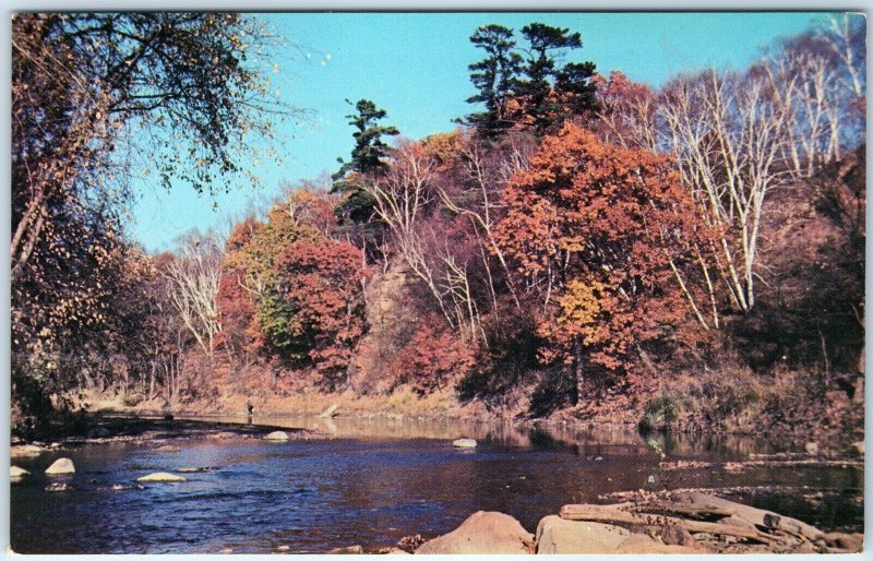 c1960s Eldora / Steamboat Rock, IA Falling Rock Iowa River Hardin Co Luiken A230