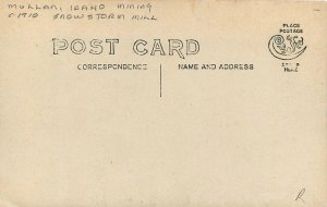 Postcard RPPC C-1910 Idaho Mullan Mining Snowstorm Mill occupational ID24-2259