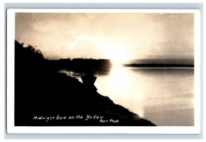 1910 Exposure  Of Midnight Sun Yukon Territory Real Photo RPPC Postcard 2 P141