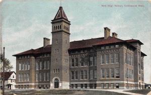 E15/ Collinwood Ohio Postcard 1908 New High School Building