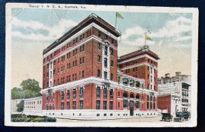 Vintage Postcard YMCA Naval Navy Norfolk Virginia Norfolk Building Supplies Co.