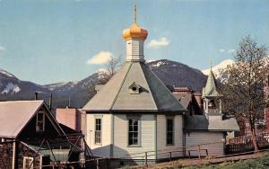 JUNEAU, AK Alaska    ORIGINAL OLD RUSSIAN CHURCH~BELL     Chrome Postcard