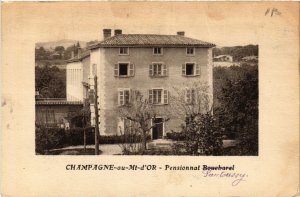 CPA CHAMPAGNE au MONT-d'OR Pensionnat Pantoussy (443870)