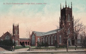 LONDON, Ontario, Canada, PU-1908; St. Paul's Cathedral And Cronyn Hall