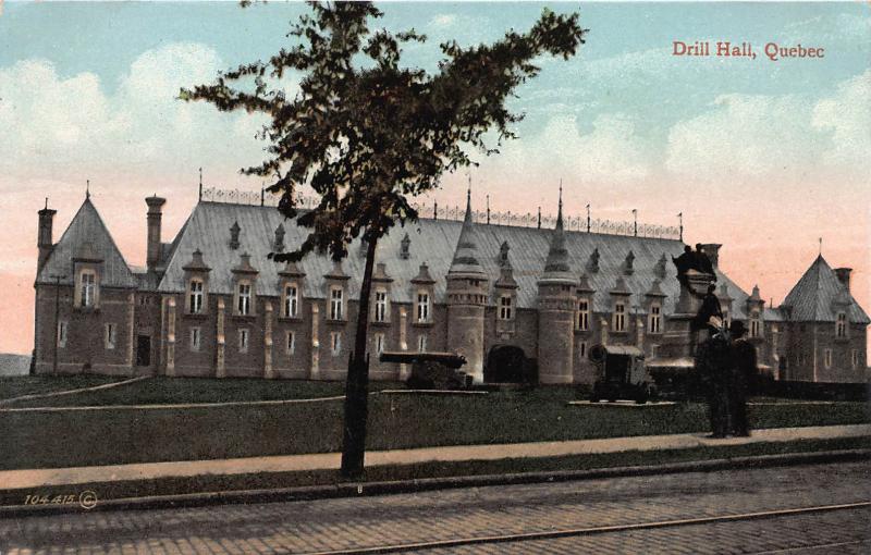 Drill Hall, Quebec, Canada, Early Postcard, Unused