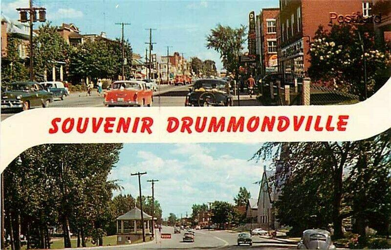 Canada, Quebec, Drummondville, Multi View, Street Scene, UNIC No. 20170-B