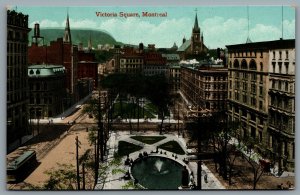 Postcard Montreal Quebec c1926 Victoria Square Valentine & Son’s