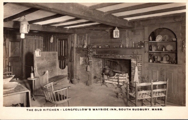 Massachusetts South Sudbury Longfellow's Wayside Inn The Old Kitchen Rea...