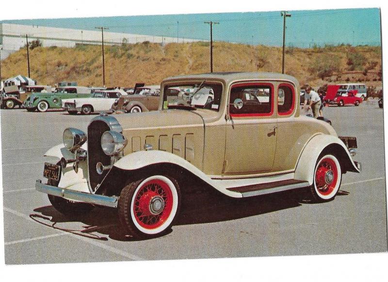 1932 Buick Coupe Car in a Car Show in Covina California 1970